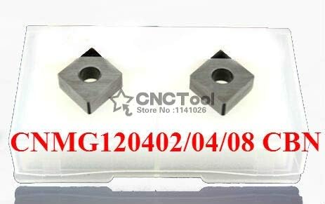 FINCOS 2kom CNMG120402 / CNMG120404/ CNMG120408 CBN umetaka,CNC CBN dijamant umetak za strug alata umetaka za MCLNR -: CNMG120402)