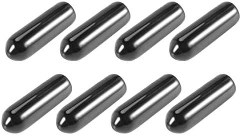 Gigavino 100kom gumeni završni poklopci 4mm ID PVC okrugli poklopac poklopca cijevi štitnici od navoja Crni