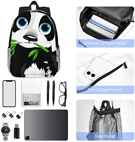 Ocelio Cute Panda ruksak, Unisex backpad bakfa, fakultet, ruksak za slobodno vrijeme