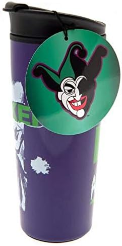 Spoontiques DC Comics The Joker metalna mzela od 4oz metalna putna krigla, putni škrga za kafu - službena roba