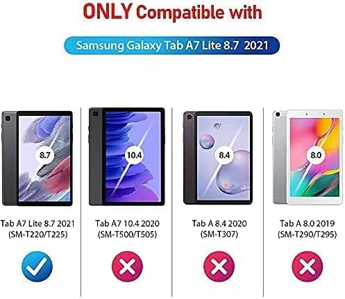 Supnice Samsung Galaxy Tab A7 Lite Case 2021, Galaxy Tab A7 Lite Case, Teška zaštitna dječja futrola sa [360 rotirajućim postoljem]