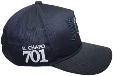 JGL Gorras del Chapo, podesivi Jgl šeširi sa 6 ploča crno plavo bijeli, El Chapo šeširi za muškarce, zatvaranje metalne kopče