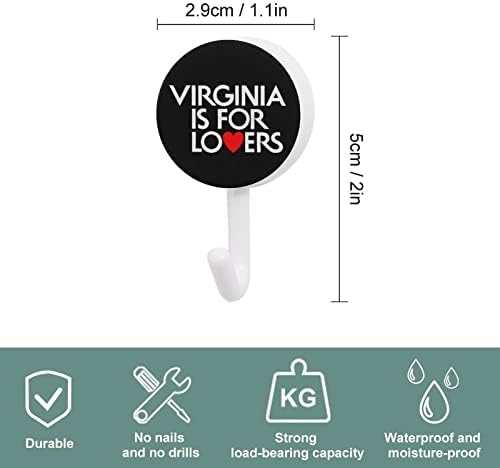 Virginia je za ljubitelje 10 kom plastično kuka slatka zidna kuka za ključeve za kućni kućni dekor vrata