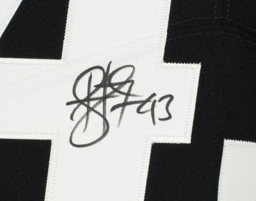 Troy Polamalu potpisao Pittsburgh Steelers Black Nike elitni nogometni dres JSA - autogramirani NFL dresovi