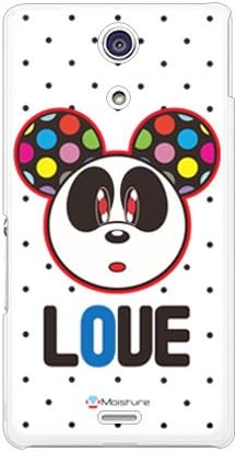 Druga koža Love Panda Crni tački dizajn vlagom / za Xperia A SO-04e / Docomo DSO04E-TPCL-777-J179