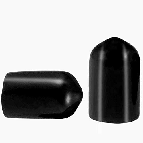 Navoj za zaštitu navoja PVC gumena Okrugla cijev zavrtnja poklopac poklopca ekološki Crni 8.5 mm ID 100kom