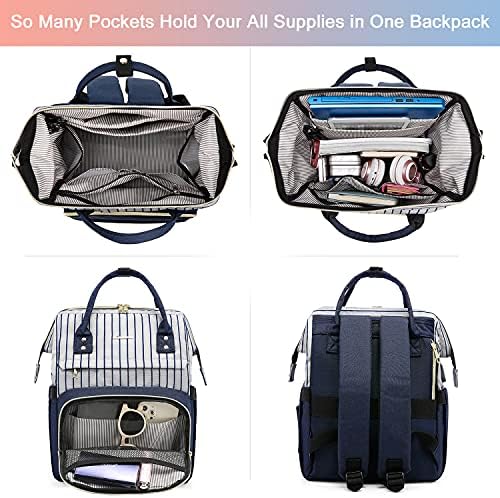 Backpack backpack backpack backpack za žene sa stetoskopskom futrolom i USB punjenjem luka protiv krađe putovanja ruksaci knjigovodbe