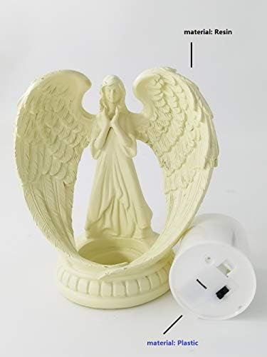 6.29 Molitljiva figurica figurice Wings Wings Angel Belless LED svijeća kućna vjenčanica Božićna crkva Krstim kolekcija kolekcija skulptura
