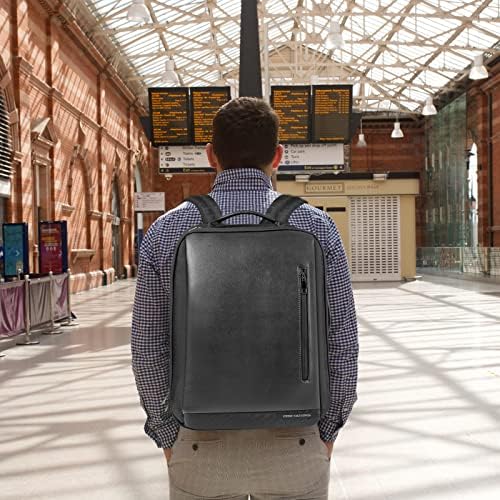 Krone Kalpasmos ručni ruksak, 40L putni ruksak let odobren za nošenje ruksak za muškarce & amp; žene, dvoslojni ruksak za Laptop velikog kapaciteta Premium kožni ruksak za Laptop vodootporan ruksak