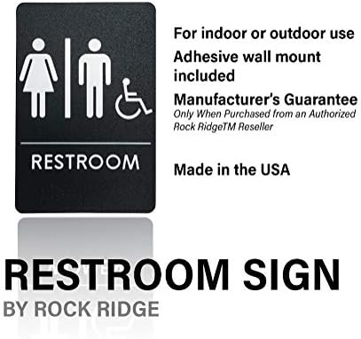 Unisex toalet znak za hendikep zahod za toalet, Ada-kompatibilna vrata u kupaonici za urede, preduzeća i