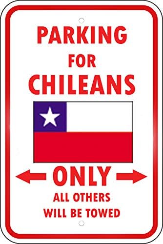Čile Country Parking samo čilean vinil naljepnica naljepnica 8
