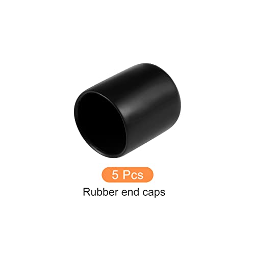 Rebower Screw thread Protector Cover gumeni završni poklopci, [za vijak, vijak] - 21mm ID / Crni / 5kom