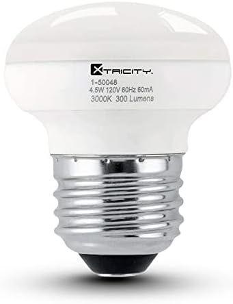 Xtricity R14 LED sijalica, 4.5 w , zatamnjiva, 300 lumena, 3000k meka Bijela, E26 Srednja baza, u skladu sa RoHS