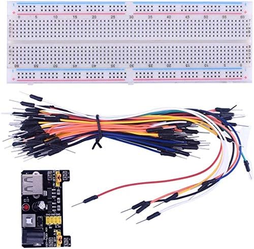 Aceirmc za Arduino Starter komplete 830 MB-102 TIE TOČKA BLODNO BLUČNI BROJETI + 3.3V 5V MODUL Snaga + 65pcs Jumper kablovi