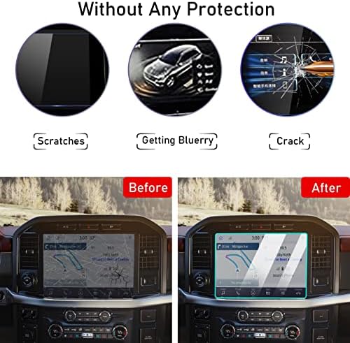 TTCR-II za 2021-2023 Ford F150 zaštitnik ekrana 12 inča SYNC4 ekran osetljiv na dodir, navigacioni ekran zaštitni Film od kaljenog