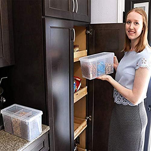 MineSign plastični kontejneri za skladištenje kvadratna ručka kutija za čuvanje hrane sa poklopcima za frižider ormarić za frižider