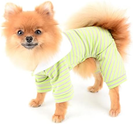 Smalllee_lucky_store Štepkani pamuk Pajamas PJS za male srednje pse mačke djevojke za kućne ljubimce Ženska pidžamas kombinezon sa