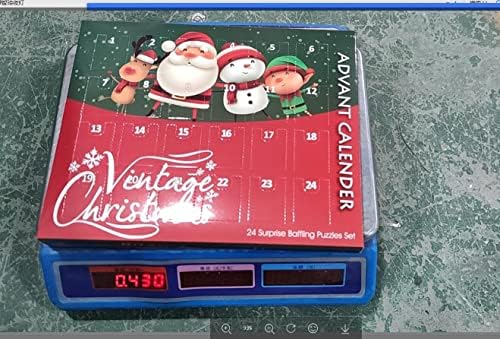 Božić Kalendar intelektualni kopča 24 Komad Set za djecu Metal Unbuckle Božić poklon igračke Božić pahuljica Ornament