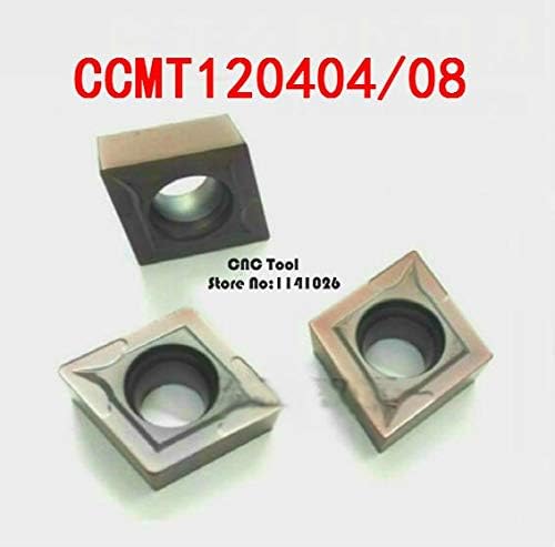 FINCOS 10kom CCMT120404 / CCMT120408 Carbide CNC umetci,CNC tokarski alat, primjenjuju se na obradu od nehrđajućeg čelika i čelika,