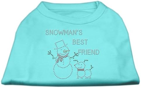 Mirage PET Snowman's Best prijatelj Rinestone košulja Aqua xlarge - 16