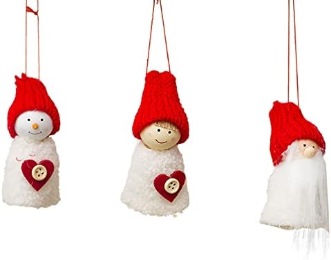 Božićni ukrasi drvene lutke Privjesak Mini lutka Privjesak za gmljenju Mistletoe Ball visi velik
