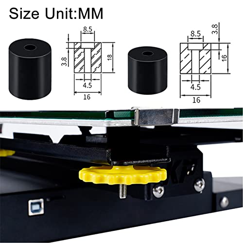 12 komada 3d Printer Glass Bed Clips Clamp sa topline krevet izravnavanje kolona Silikonski krevet Nosači & 3d printer krevet opruge