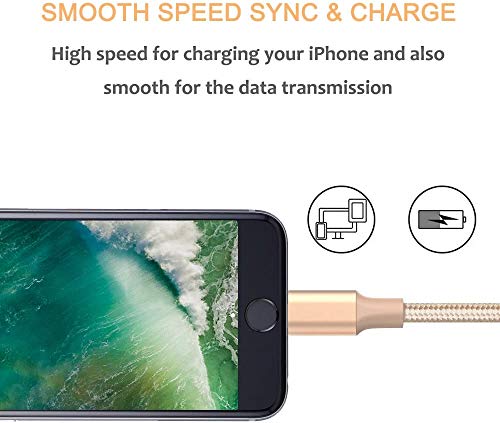 Kabel od gromova MFI certificirani iPhone punjač 3-pakovanje najlonska pletenica USB iPhone punjač za punjač za 14 13 12 11 Pro /