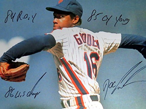 Dwight Good Potpisan Mets 11x14 fotografija sa 3 natpise za karijeru - PSA DNK COA Ovjerena - profesionalno uokvirena i ploča