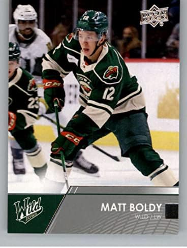 2021-22 Gornja paluba Ahl 3 Matt Boldy Rc Rookie Iowa Wild Hokej trgovačkoj kartici