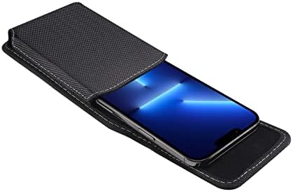 Cecey TM najlon Telefon za Samsung Galaxy A21 / A32 / A71 / A52 / A12 / A02S / A02 / Napomena 10 + / S20 Plus / S21 Ultra / iPhone 13 Pro / Moto G PowerQ 5G Google Pixel 6 Remen CLIP CASE TOROPLY držač crne boje