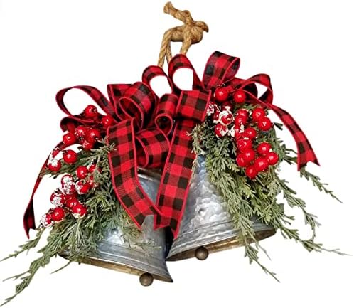 Božićna zvona, velika pocinčana zvona, božićni pocinčani dekor, rustikalni božićni, srebrni zvona sgcabituvsy91j