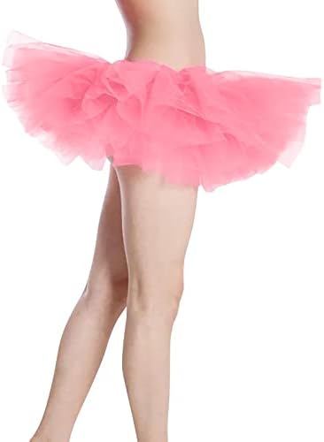Ženska tutu suknja Mini Tutu suknje ples plesačice djevojke za odrasle ples Fluffy dkirt 5 komada mash Soild Mesh Tulle suknje suknje