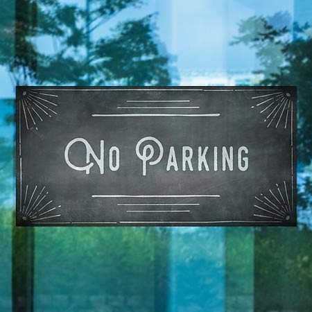 CGsignLab | Nema parking-naglavnog cilja prozora Cling | 24 x12