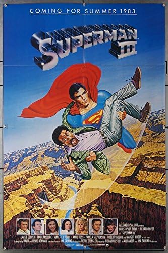 Superman III Originalna braća Warner Brothers 1X41 preklopljeni vrlo fini plus stanje Christopher Reeve Richard Pryor Margot Kidder