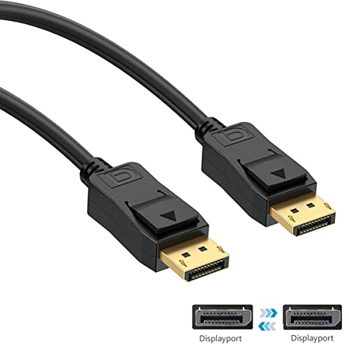 Uvoli DisplayPort kabel 25 stopa 4k, 25FT port za prikaz za prikaz Port Cable 4K @ 60Hz, 1080p @ 165Hz @ 144Hz