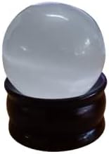 Jet Selenite Stone 45-50 mm Kuglična sfera Dragi kamen A + ručni isklesan kristalni oltar zacjeljivanje duhovne slike čišćenja čakre
