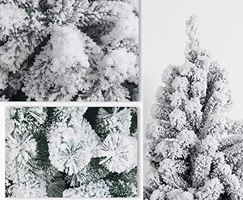 6FT umjetno božićno drvce, ulin Premium Xmas Tree pune smreke šarke sa borovom iglice za snijeg, bez alata Najbolji dekor za odmor