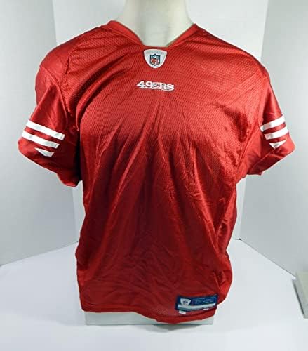 2010 San Francisco 49ers prazan igra izdan crveni dres L DP34674 - nepotpisana NFL igra rabljeni dresovi