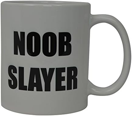 Najbolja smiješna šolja za kafu Noob Slayer Gamer Video Games Novelty Cup odlična ideja za poklon za muškarce ili žene