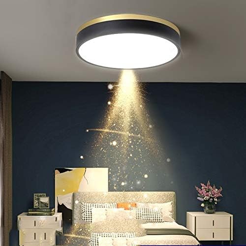 Luyunqi tanka LED stropna svjetlost Nordic okrugla punog drveta Dimming plafon za dnevnu sobu Kućni ukras