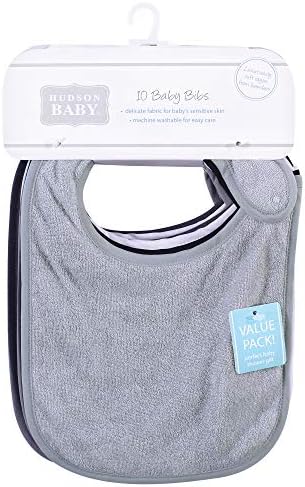 Hudson Baby Unisex-Baby Rayon iz bambusovog frotirskog bibsa