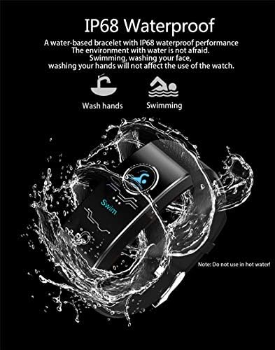 Smart Watch Sports Fitness Aktivnost Otkucaj otkucajem za srce Tracker SmartWatch IP68 Vodootporni fitnes tracker Smart Women Man