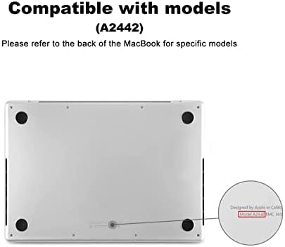 Keogdsa laptop naljepnica za kožu za 2021 Apple MacBook 14.2INCH M1 PRO, model A2442, goli dodir, protiv ogrebotine (uključuje površinu
