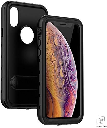 IPhone11 Pro 5,8 '' Ugrađeni ugrađeni ekran zaštitnik zaslona Full-Bod tvrdi poklopac W / Kickstand Black