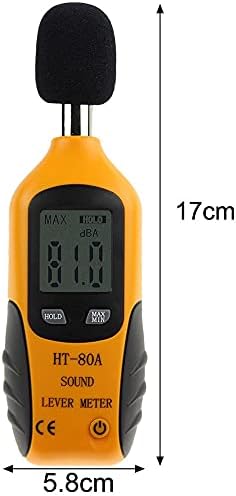 KXDFDC Decibel Meter digitalni metar zvuka 30 - 130 dB Audio buke mjeračima Dual Ranges