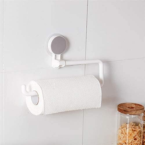 SMLJLQ Wall Kuhinjski papir Držač toaletnog papira Držač ručnika BESPLATNO za kupaonicu kuhinja Viseći nosač ručnika