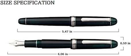 Platinum olovka 3776 veck rodijum završne grane plave boje, dvostruki podebljani PNB-18000CR 51-C sa kanjim ljubavnim naljepnicama