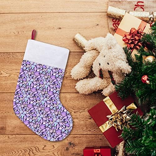 Spooky gljive Hunt Božićne čarape Čarapa Xmas Tree Santa ukrasi Viseći ukrasi za kamin za odmor 16.5