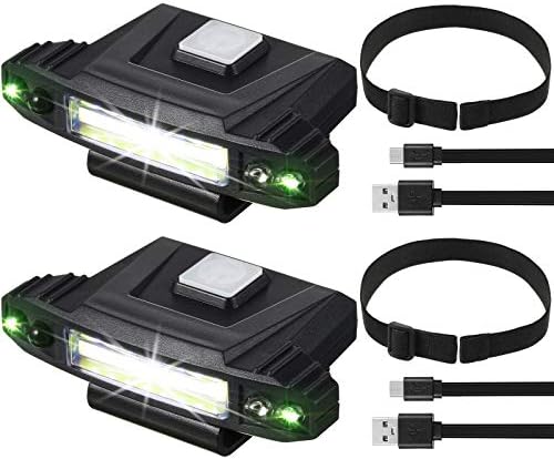 2 komada Ultra Bright Mini LED kopča na kapici Usb USB punjivi senzor motora Šešitarni vizir Vodootporna kapa lagana svjetiljka glava