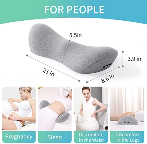 Jastuk za potporu lumbalnog za krevet donjih leđa za spavanje lumbalni jastuk za leđima za leđa za uklanjanje bolova za spavanje za